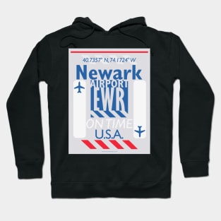 Newark airport code sticker design 20210927 Hoodie